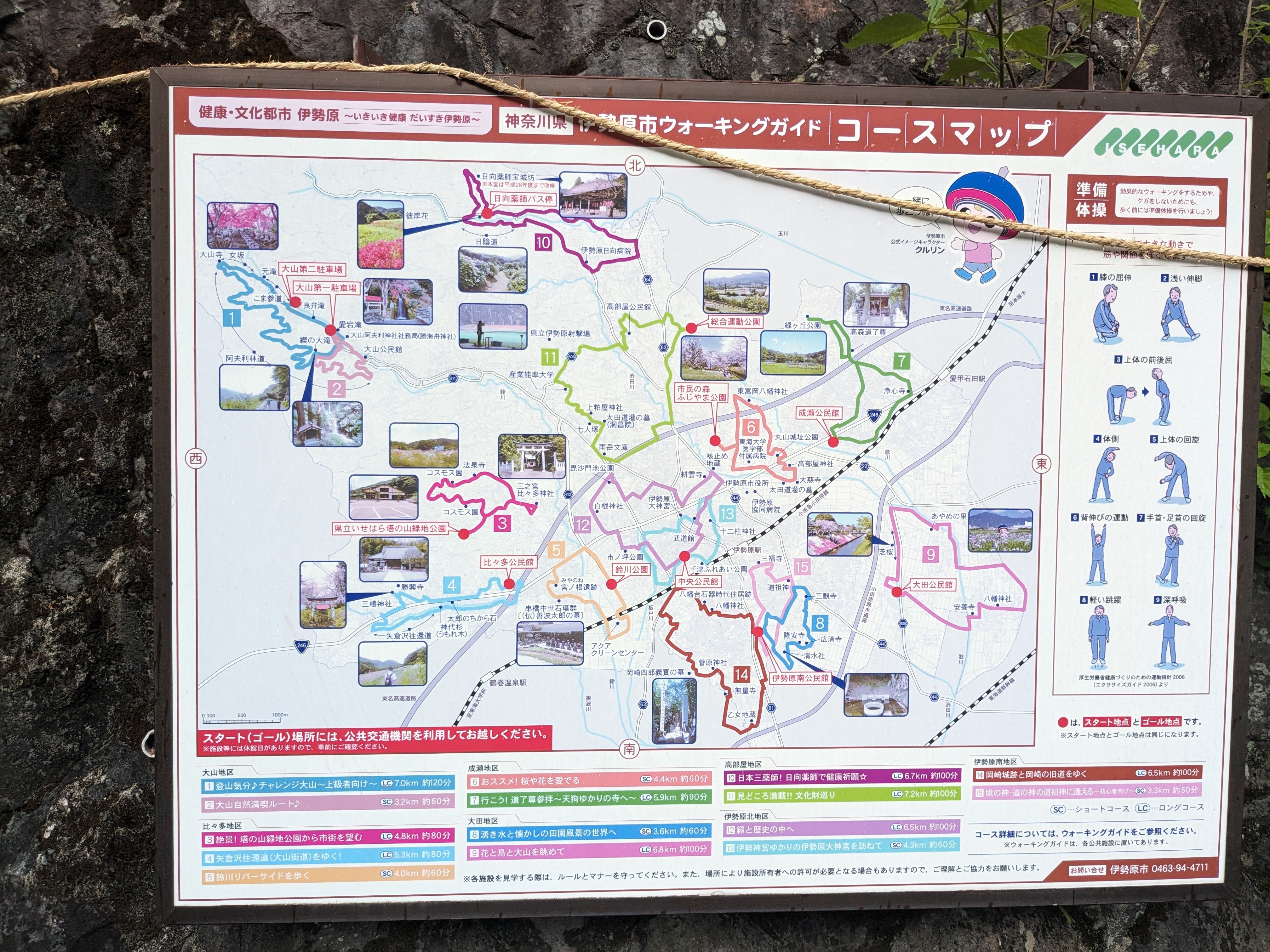 大山ケーブルカーの緑色の新型車両。2020年に更新された清潔な内装
